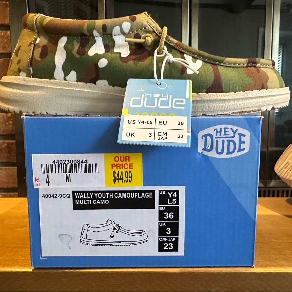 Kids Hey Dude shoes